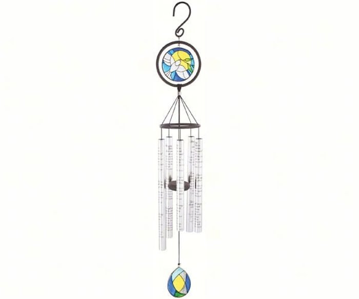 35 inch Stained Glass Sonnet Wind Chime