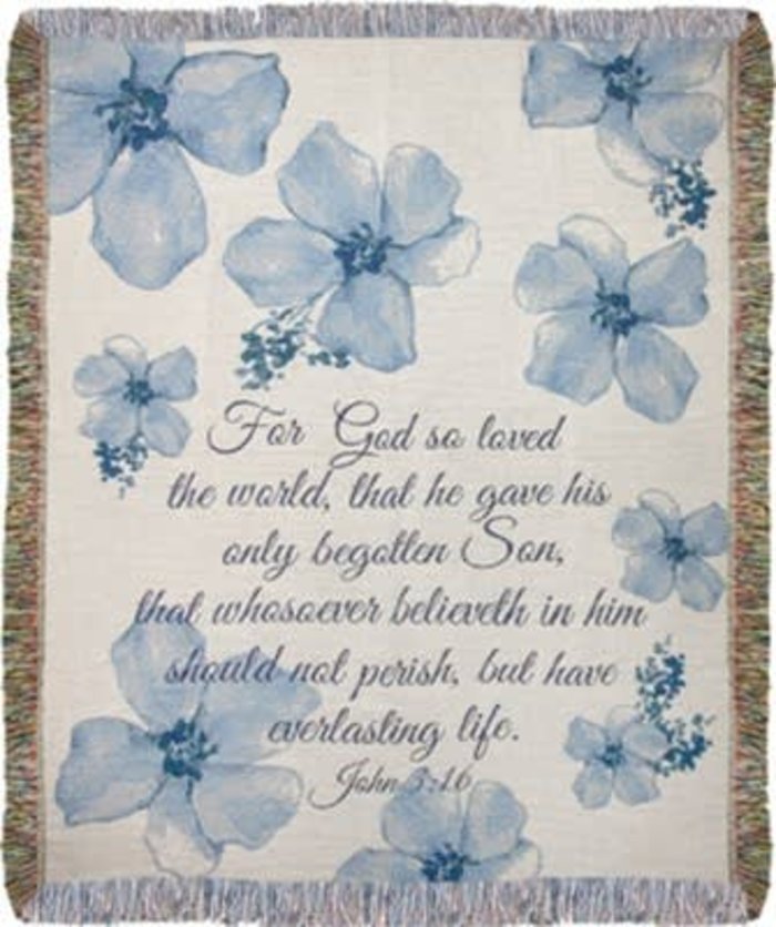 For God So Loved Sympathy Throw Blanket