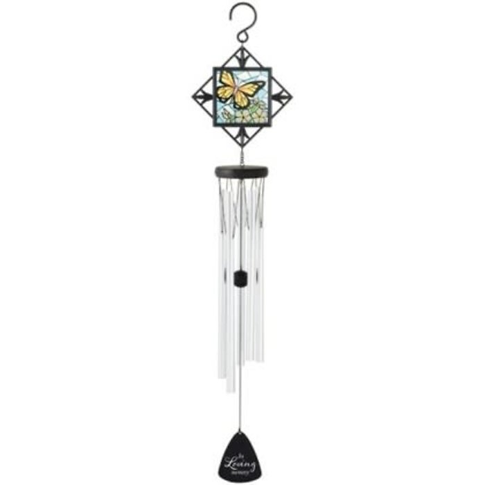 30&quot; In Loving Memory Stained Glass Wind Chime
