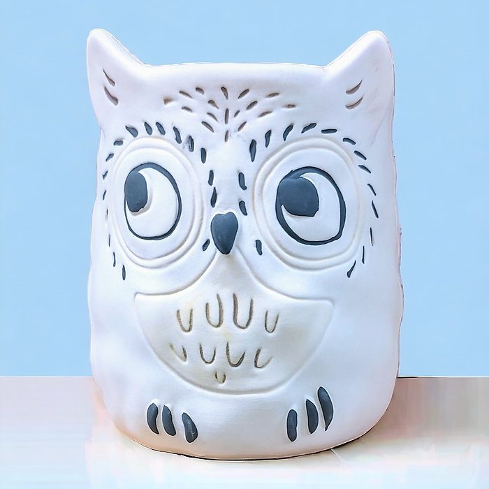 Owl Plant Parent Buddies 4.7&quot; H Ceramic Planter W/Drainage