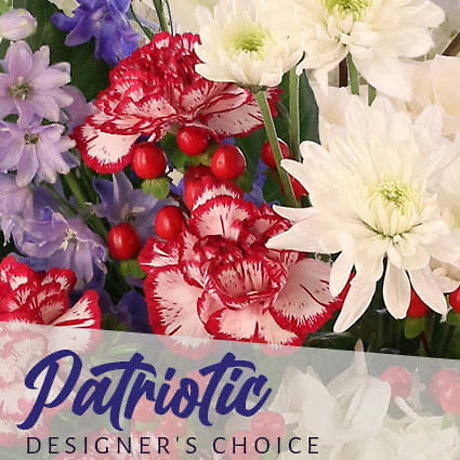 Red, White, and Blue Designer&#39;s Choice Arrangement