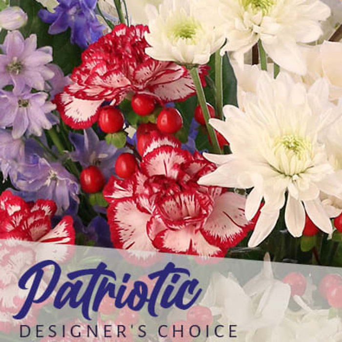 Red, White, and Blue Designer&#39;s Choice Arrangement