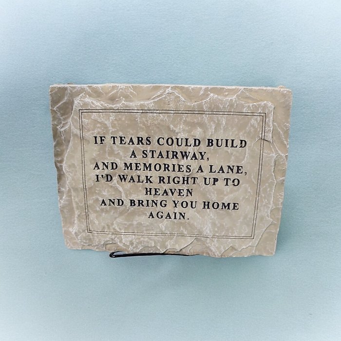 If Tears... Memorial Stone